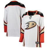 Anaheim Ducks Fanatics Women's Away Breakaway Jersey - White | Fanatics Lifestyle