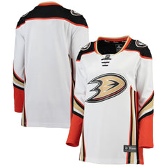 Anaheim Ducks Fanatics Women's Away Breakaway Jersey - White | Fanatics Lifestyle