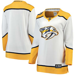 Nashville Predators Fanatics Women's Away Breakaway Jersey - White | Fanatics Clearance
