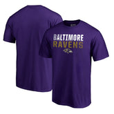 Baltimore Ravens Iconic Collection Fade Out T-Shirt - Purple - NFL