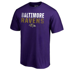 Baltimore Ravens Iconic Collection Fade Out T-Shirt - Purple - NFL