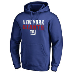 New York Giants Iconic Collection Fade Out Pullover Hoodie - Royal - NFL
