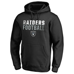 Las Vegas Raiders Iconic Collection Fade Out Pullover Hoodie - Black - NFL