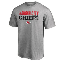 Kansas City Chiefs Iconic Collection Fade Out T-Shirt II - Heather Gray - Fanatics