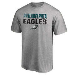 Philadelphia Eagles Iconic Collection Fade Out T-Shirt - Ash - NFL