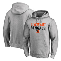 Cincinnati Bengals Iconic Collection Fade Out Pullover Hoodie - Ash - NFL