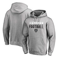 Las Vegas Raiders Iconic Collection Fade Out Pullover Hoodie - Ash - NFL