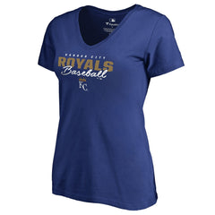 Kansas City Royals Women's Script Assist V-Neck T-Shirt Discount