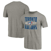 Toronto Blue Jays Cooperstown Collection Antique Stack Tri-Blend T-Shirt Near Me