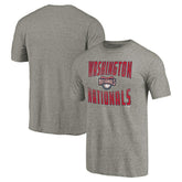 Washington Nationals Cooperstown Collection Antique Stack Tri-Blend T-Shirt Near Me