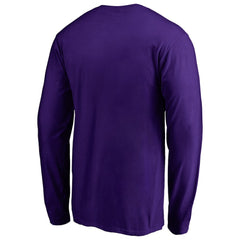 Baltimore Ravens Iconic Collection On Side Stripe Long Sleeve T-Shirt - Purple - NFL