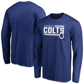 Indianapolis Colts Iconic Collection On Side Stripe Long Sleeve T-Shirt - Royal - NFL