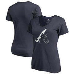 Atlanta Braves Women's X-Ray V-Neck T-Shirt Discount