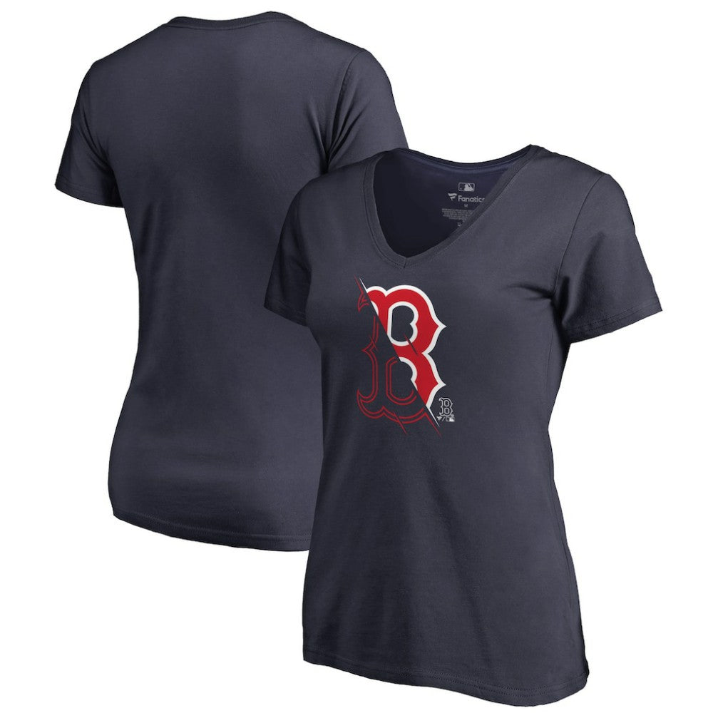 Boston Red Sox Women's X-Ray V-Neck T-Shirt Sale