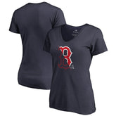 Boston Red Sox Women's X-Ray V-Neck T-Shirt Sale