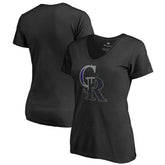 Colorado Rockies Women's X-Ray V-Neck T-Shirt Outlet