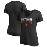 Baltimore Orioles Women's Fade Out V-Neck T-Shirt for sale
