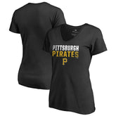 Pittsburgh Pirates Women's Fade Out V-Neck T-Shirt Near Me