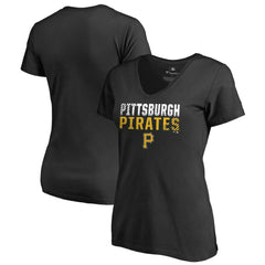 Pittsburgh Pirates Women's Fade Out V-Neck T-Shirt Near Me