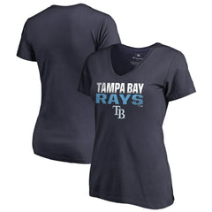 Tampa Bay Rays Women's Fade Out V-Neck T-Shirt Sale