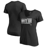 Chicago White Sox Women's Onside Stripe V-Neck T-Shirt Online