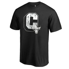 Chicago Bulls Letterman T-Shirt Black