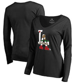 Los Angeles Dodgers Women's Hometown Collection Cali Flag Long Sleeve V-Neck T-Shirt Online