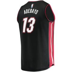 Fanatics Bam Adebayo Miami Heat Fast Break Replica Player Jersey Icon Edition Black