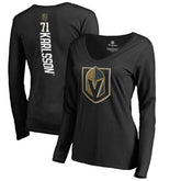 William Karlsson Vegas Golden Knights Women's Backer V-Neck Long Sleeve T-Shirt - Black | NHL sale