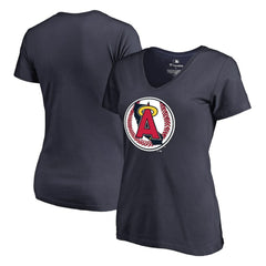 California Angels Women's Cooperstown Collection Vintage Forbes V-Neck T-Shirt Sale