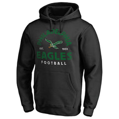 Philadelphia Eagles Timeless Collection Vintage Arch Pullover Hoodie - Black - NFL