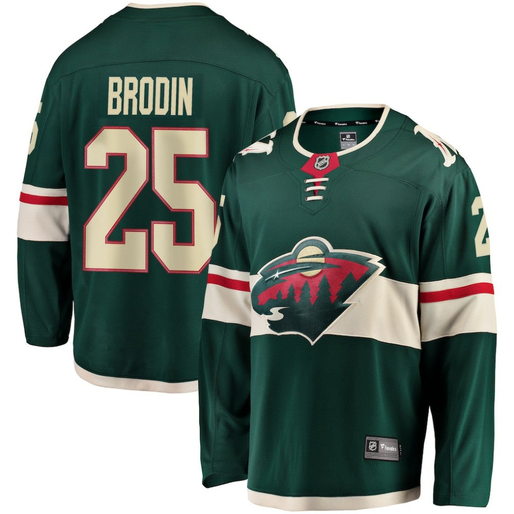 Jonas Brodin Minnesota Wild Fanatics Breakaway Jersey - Green | Fanatics Lifestyle