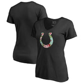Indianapolis Colts Women's Lovely V-Neck T-Shirt - Black - NFL
