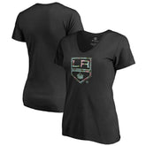 Los Angeles Kings Women's Lovely V-Neck T-Shirt - Black | NHL near me