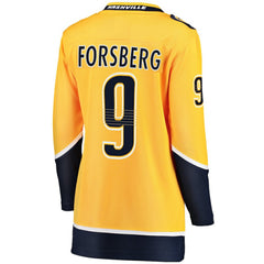 Filip Forsberg Nashville Predators Fanatics Women's Breakaway Player Jersey - Gold | Fanatics Lifestyle