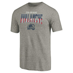 Colorado Avalanche Freedom Tri-Blend T-Shirt - Heathered Gray | NHL online