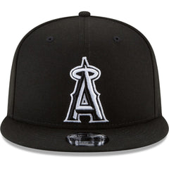 Los Angeles Angels New Era Black & White 9FIFTY Snapback Hat for sale