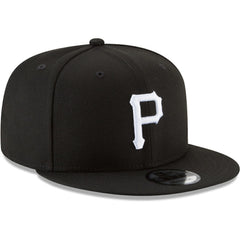 Pittsburgh Pirates New Era Black & White 9FIFTY Snapback Hat Outlet