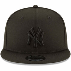 New York Yankees New Era Black on Black 9FIFTY Team Snapback Adjustable Hat Near Me