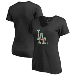 Los Angeles Dodgers Women's Lovely V-Neck T-Shirt Outlet