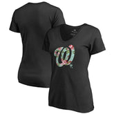 Washington Nationals Women's Lovely V-Neck T-Shirt Sale