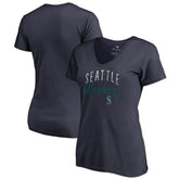 Seattle Mariners Women's Graceful V-Neck T-Shirt Discount