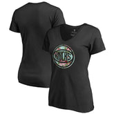 New York Knicks Lovely V-Neck T-Shirt Black