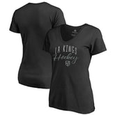 Los Angeles Kings Women's Graceful V-Neck T-Shirt - Black | NHL Lifestyle