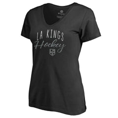 Los Angeles Kings Women's Graceful V-Neck T-Shirt - Black | NHL Lifestyle