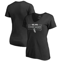 Chicago White Sox Women's We Are Icon V-Neck T-Shirt Outlet