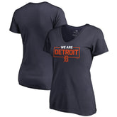Detroit Tigers Women's We Are Icon V-Neck T-Shirt Sale