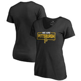 Pittsburgh Pirates Women's We Are Icon V-Neck T-Shirt Discount