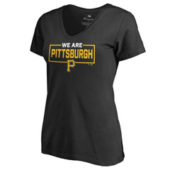 Pittsburgh Pirates Women's We Are Icon V-Neck T-Shirt Discount