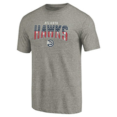 Atlanta Hawks Freedom Tri-Blend T-Shirt Gray